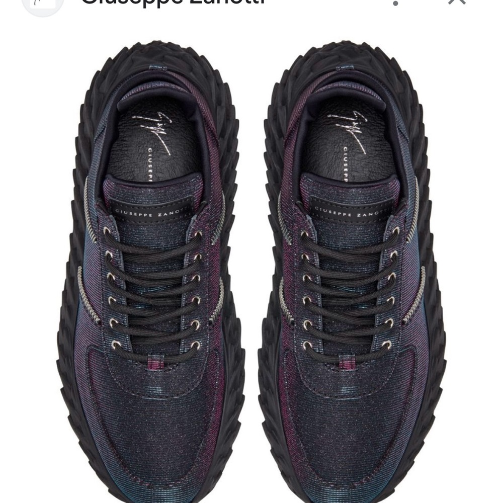 Giuseppe Zanotti Blue and Purple Sneakers